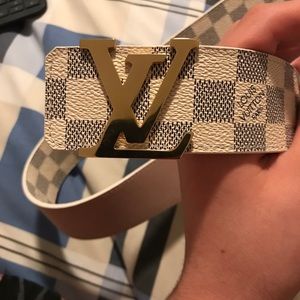 Louis Vuitton Azur Damier Belt